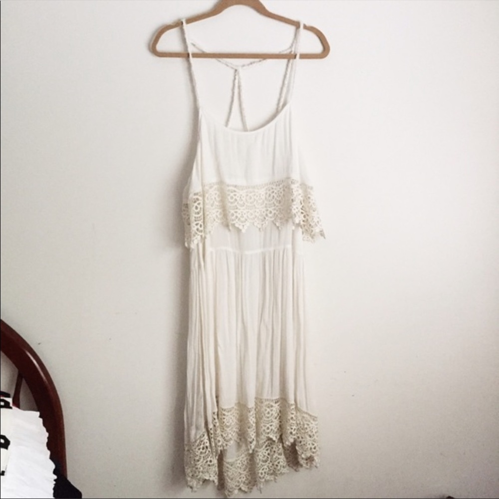 Free People White Lace Dress